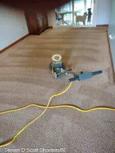 Carpet Clean Large Family Room Deep Scrub Before Steam Clean